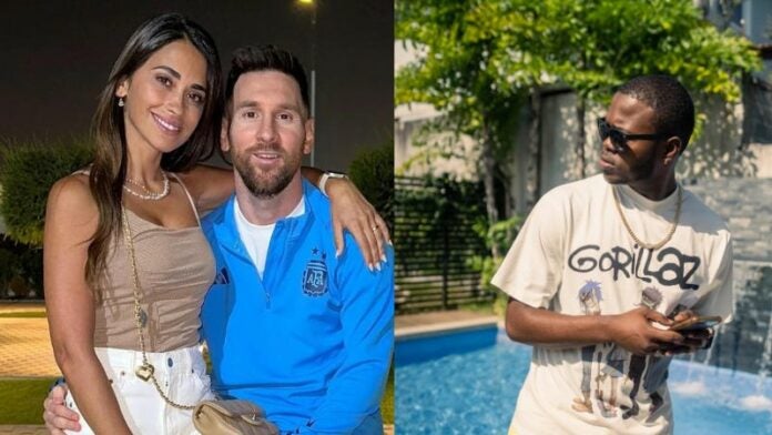 Messi y Antonela canción de hondureño