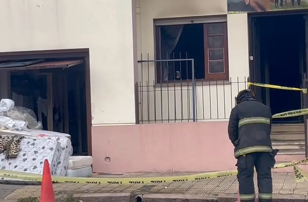 Incendio ancianos Uruguay