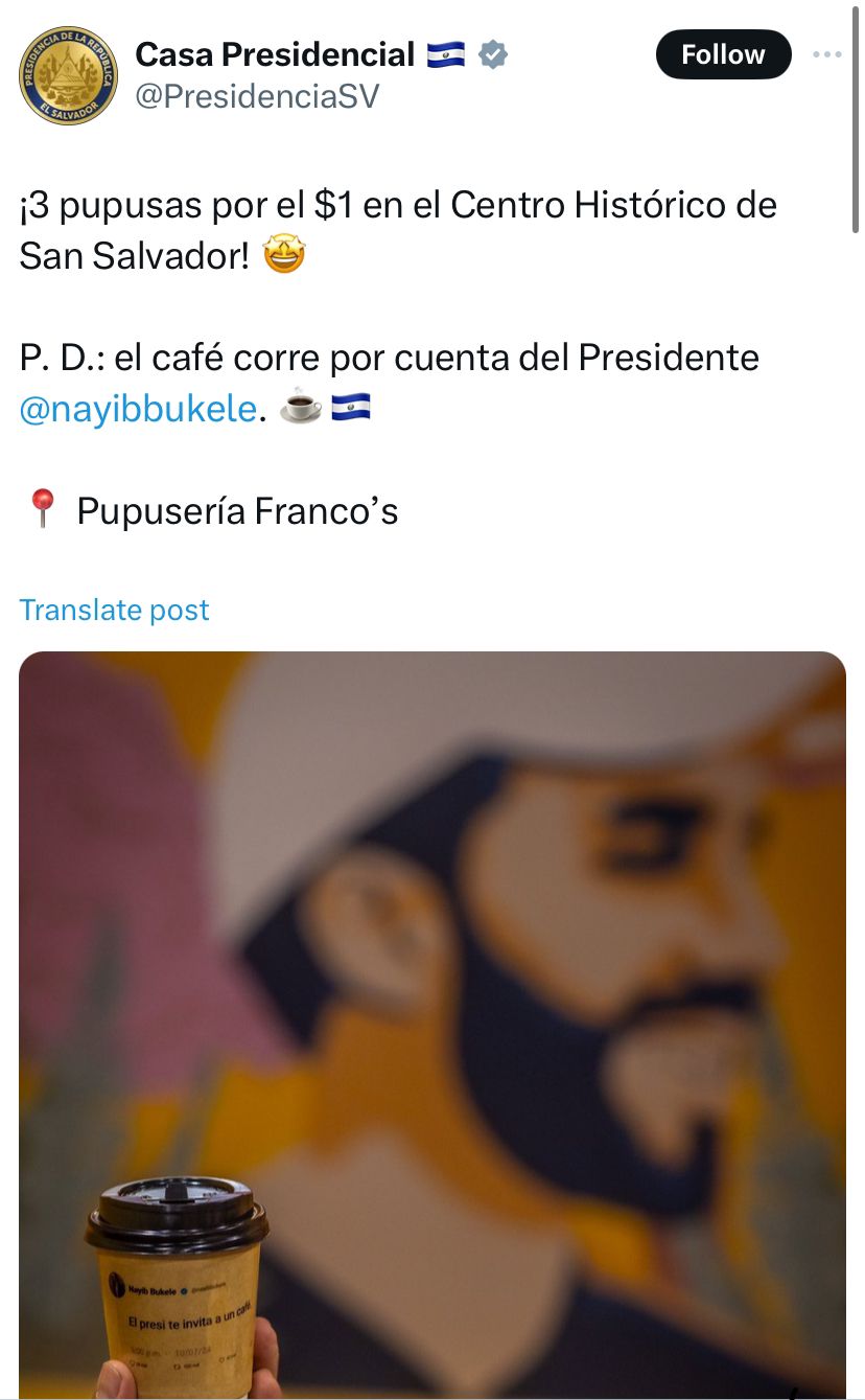 Casa Presidencial hizo eco de la noticia. 