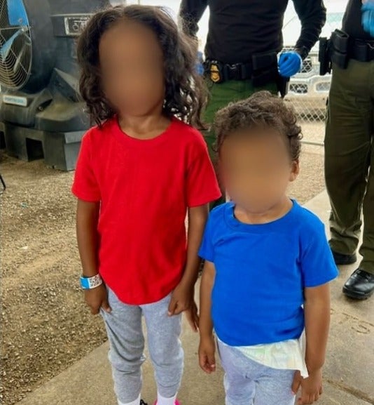 Niños migrantes hondureños