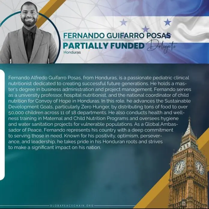 Hondureño representará a Honduras en Universidad de Cambridge