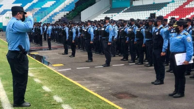 450 policías brindarán seguridad en el partido Olimpia vs Real España