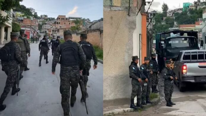 policía en barrios capitalinos