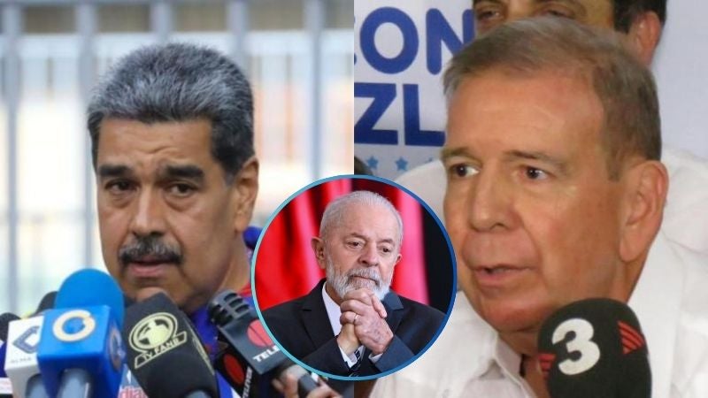 Nicolás Maduro y Edmundo González