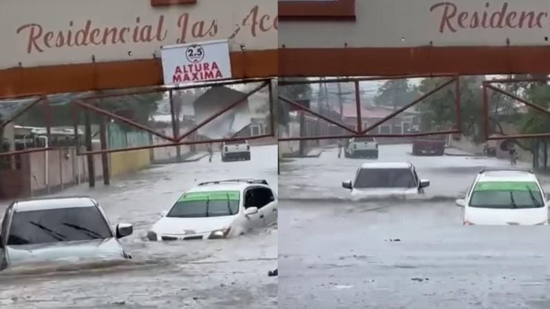 Reportan al menos 20 viviendas inundadas tras lluvias en El Progreso, Yoro