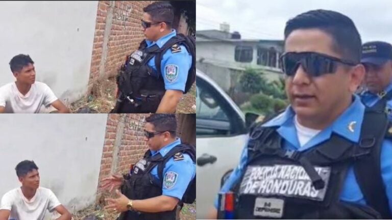 Policía de El Paraíso ayuda joven para que pueda rehabilitarse