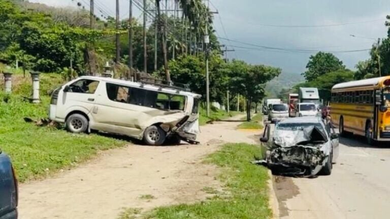 Accidente de tránsito deja una persona herida en San Pedro Sula