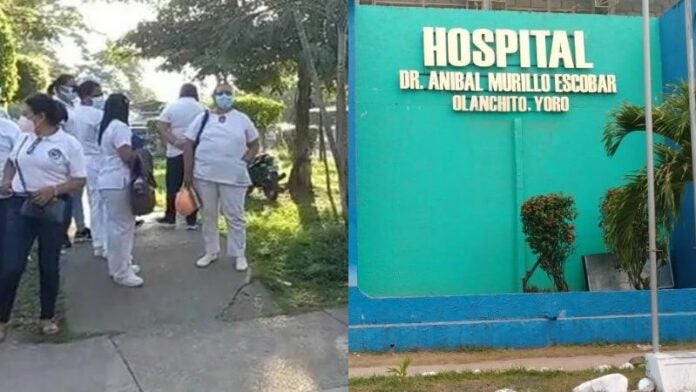 En huelga, enfermeras auxiliares del hospital de Olanchito