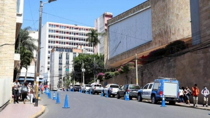 Calles cerradas en el centro de Tegucigalpa