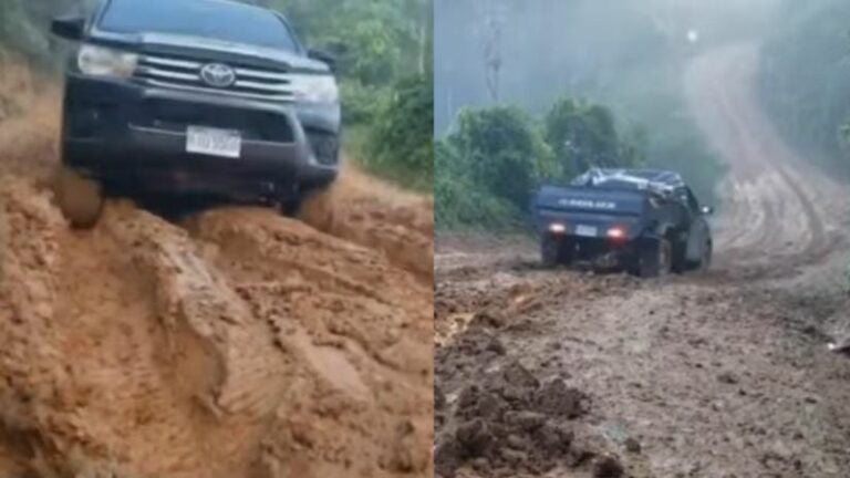 Casi 16 kilómetros de carretera han destruidos entre Olancho y Gracias a Dios