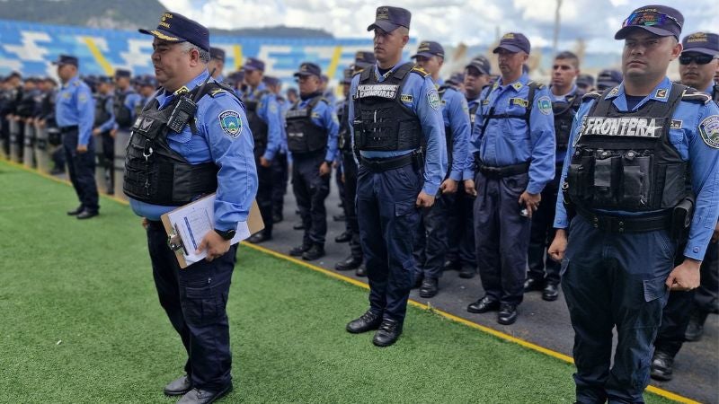 Policías partido 