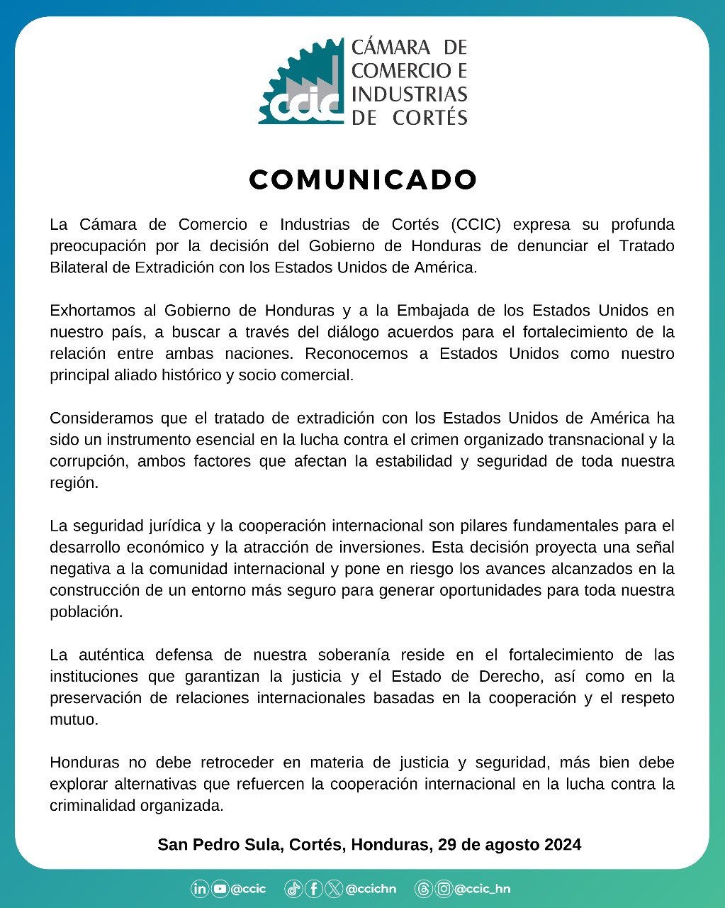 Comunicado 