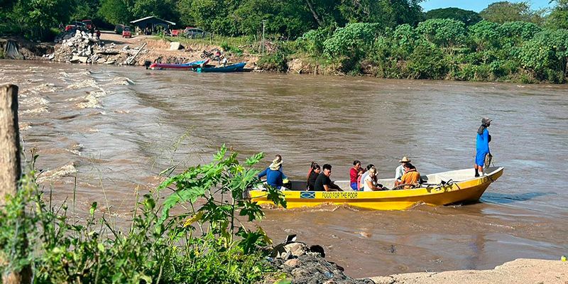 Nuevamente crecida del río Goascorán deja varias familias incomunicadas en Valle