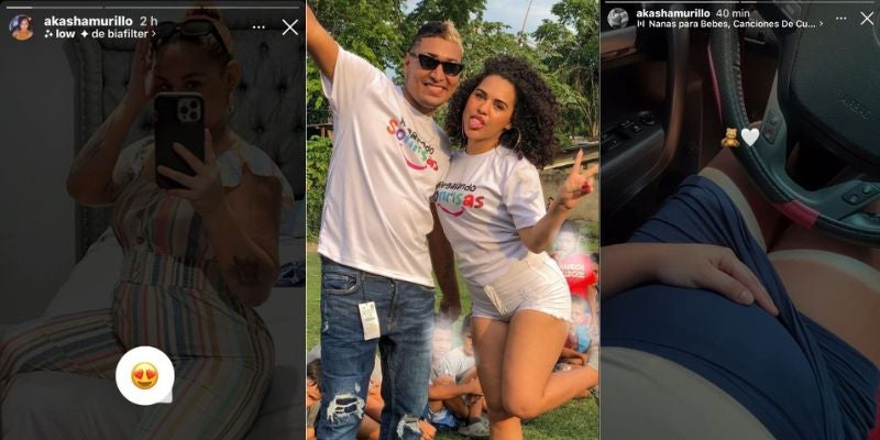 Akasha Murillo comparte fotografías embarazada ¿Será de Supremo?