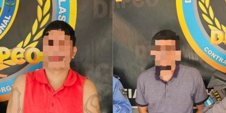 Capturan al "Afortunado" y a "Nicky Jam" cabecillas de la Pandilla 18 en Cortés