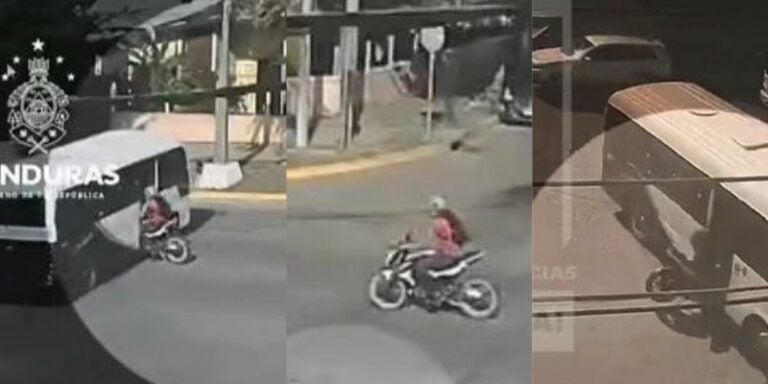 Captan colisión entre autobús y motocicleta en el barrio Cabañas de SPS