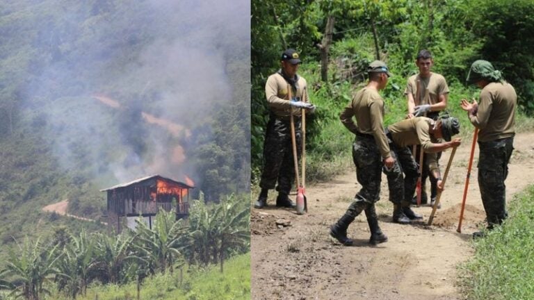 Destruyen casas construidas en zona silvestre protegida de Olancho