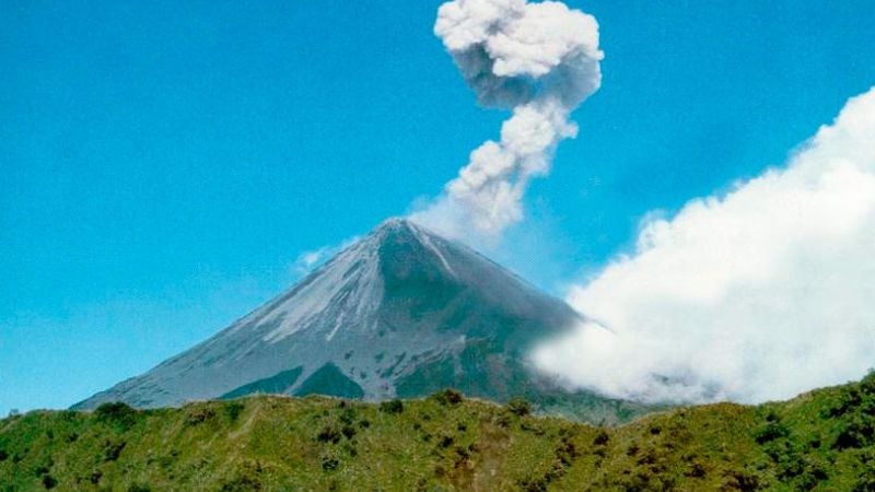 El volcán Sangay en Ecuador