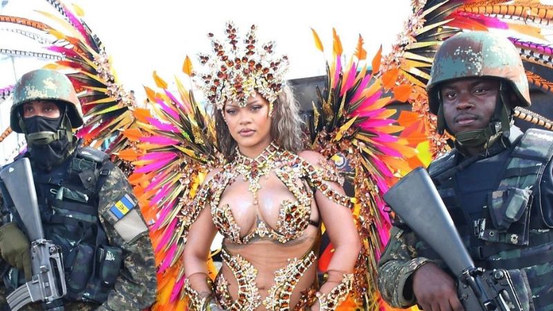 Rihanna carnaval de Barbados