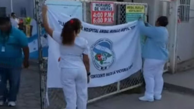 Enfermeras protestan en Olanchito Yoro 