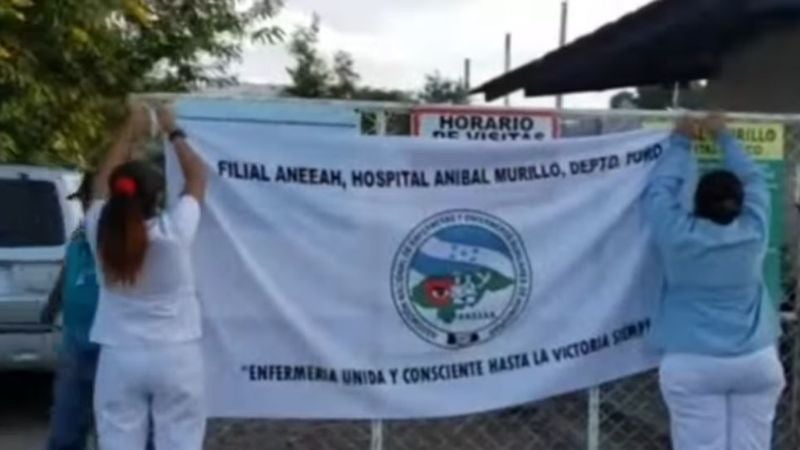 Enfermeras protestan en Olanchito Yoro 