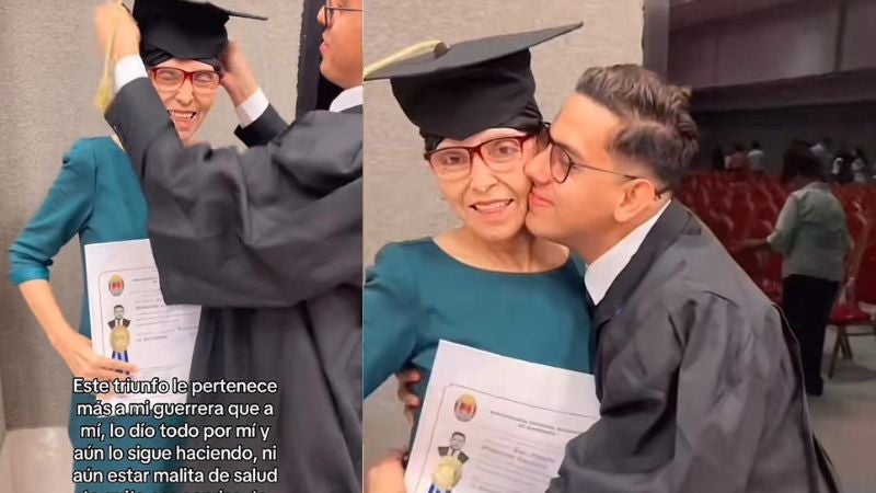 "Los logros son para mi guerra" Hondureño dedica su título a su mamá con cáncer