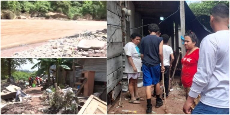 Intensas lluvias dejan unos 90 evacuados en Tegucigalpa