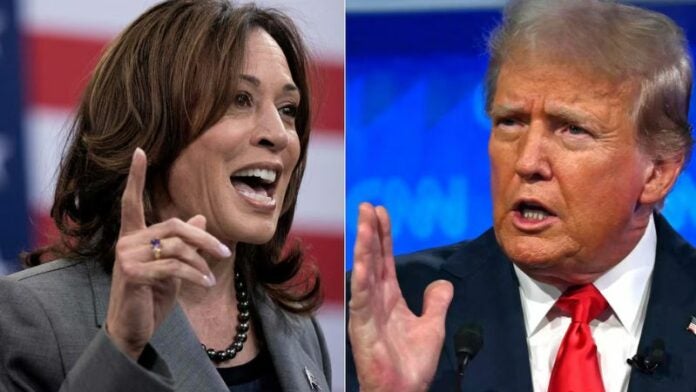 Trump y Harris codo con codo en tres estados clave