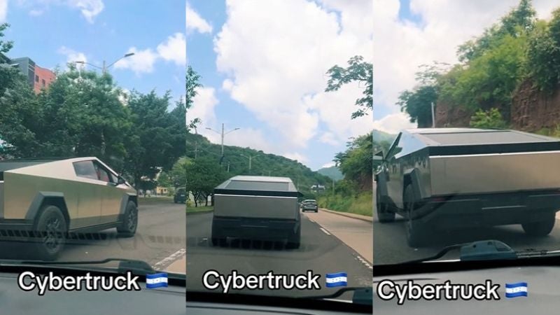 Tesla Cybertruck calles Tegucigalpa