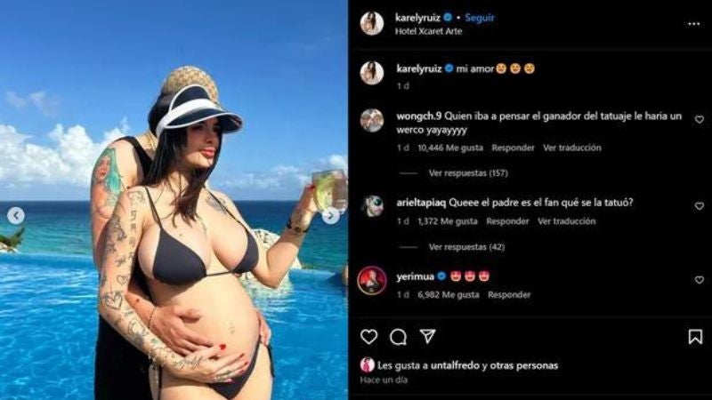 Karely junto a su pareja