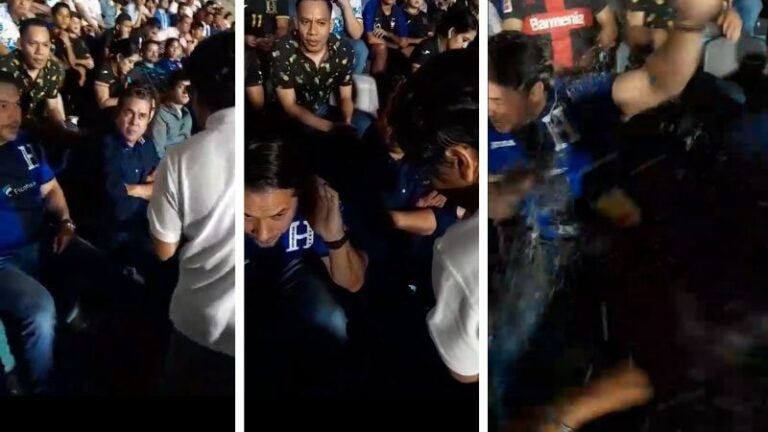 Jesús Mejía golpea a aficionado en pleno partido en el Estadio Nacional