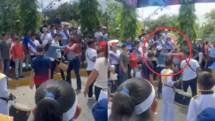 Ciudadanos protagonizan pelea en pleno desfile