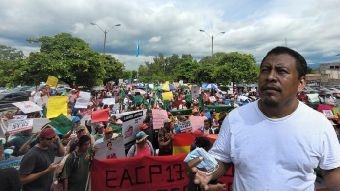 Miembros del COPINH, exigen en la CSJ justicia por asesinato de Juan López