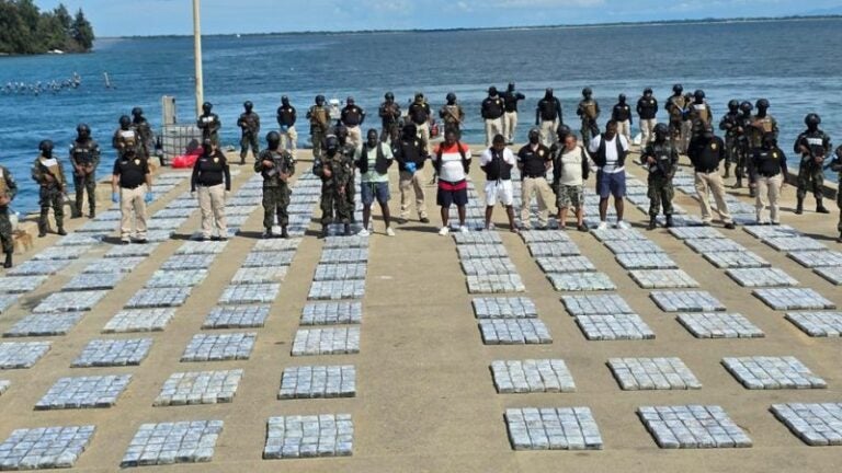 Incautación de cocaína en el caribe hondureño asciende a más de 3,500 kilos