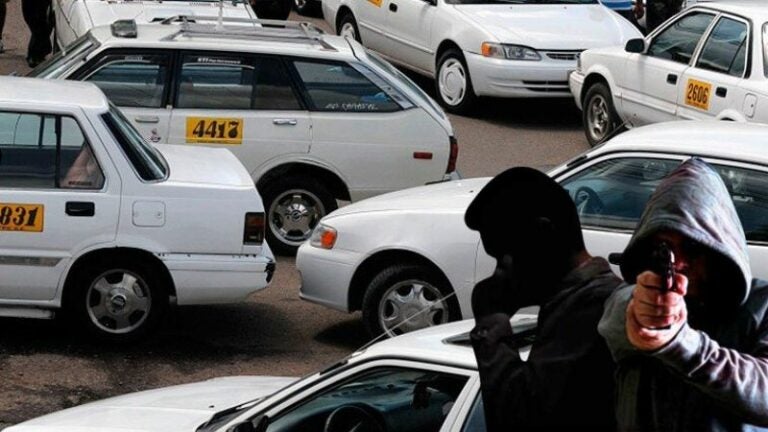 Taxistas en Honduras