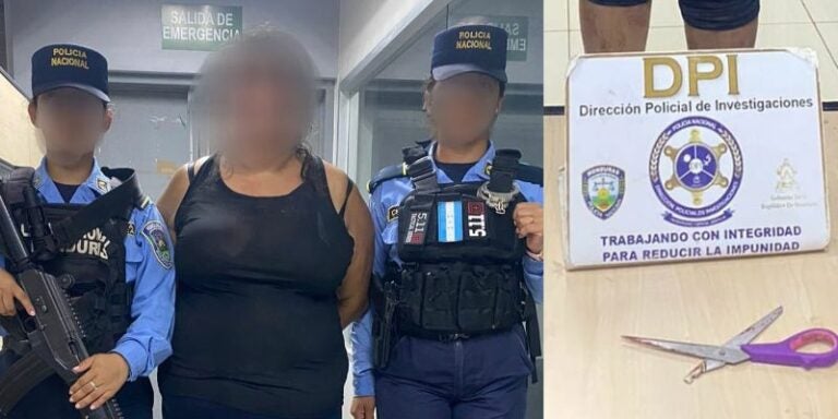 Capturan a Hondureña por cortarle los genitales a su expareja en Comayagua