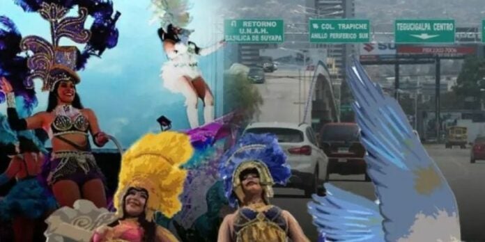 Calles que cerrará la Policía Nacional por el Carnaval de Tegucigalpa