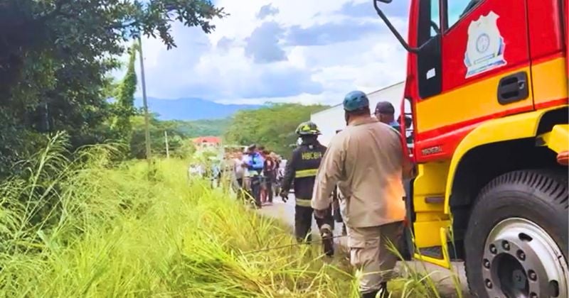 Varios heridos deja accidente en cuesta "La India", carretera a Olancho