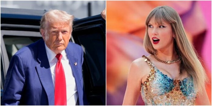 Taylor y Donald Trump