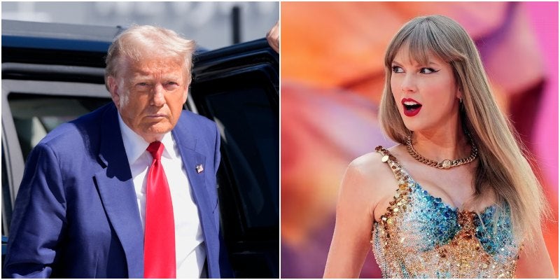 Taylor y Donald Trump