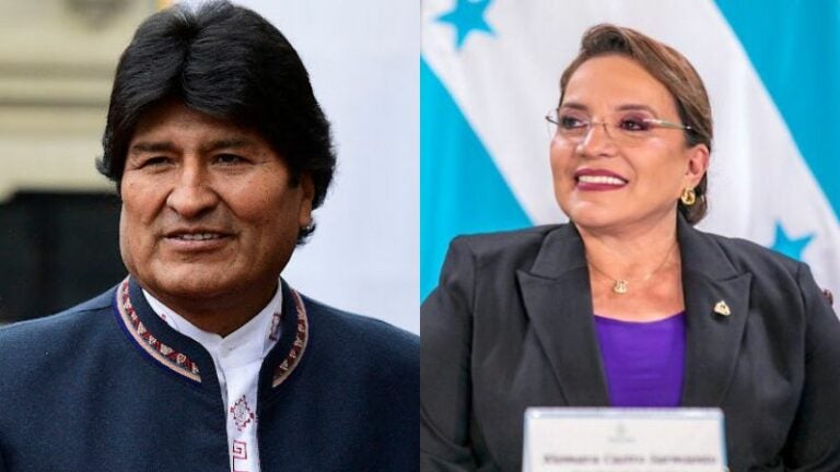 Evo Morales agradece a presidenta Xiomara Castro su «solidaridad»