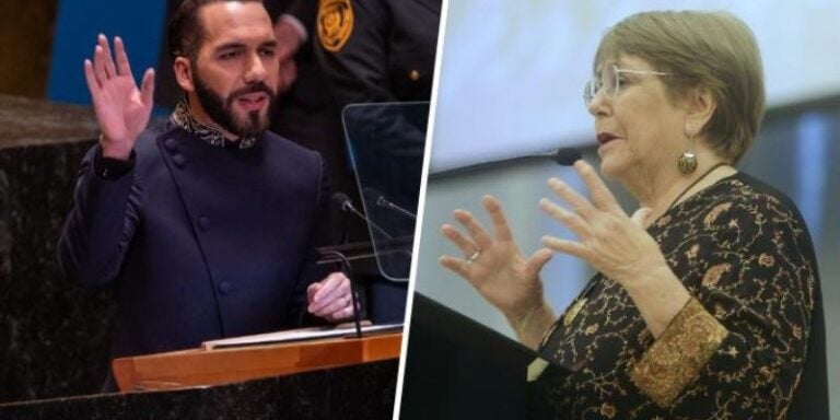 Bukele tilda de «defensora de criminales» a la expresidenta chilena Bachelet