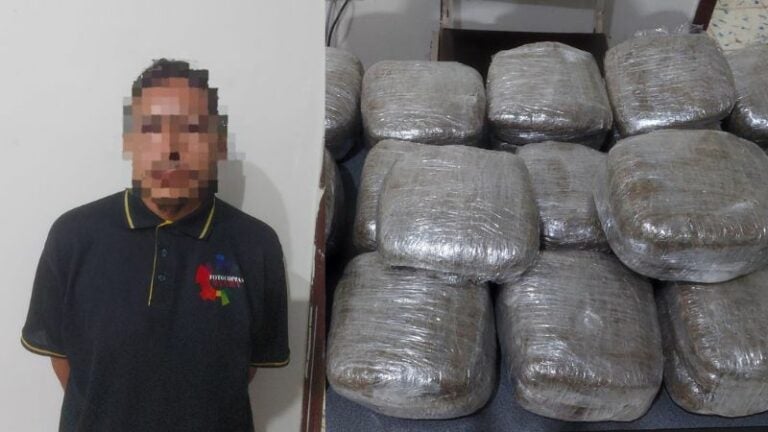 Capturan a hombre con varios paquetes de marihuana en Colón