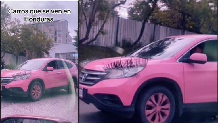 Carro Rosado en Honduras