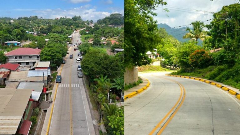 Gobierno inaugura carretera de Amapa en San Antonio, Cortés