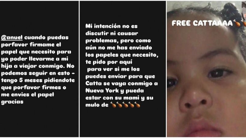 A través de redes sociales Yailin le pide a Anuel que le firme documento para su hija