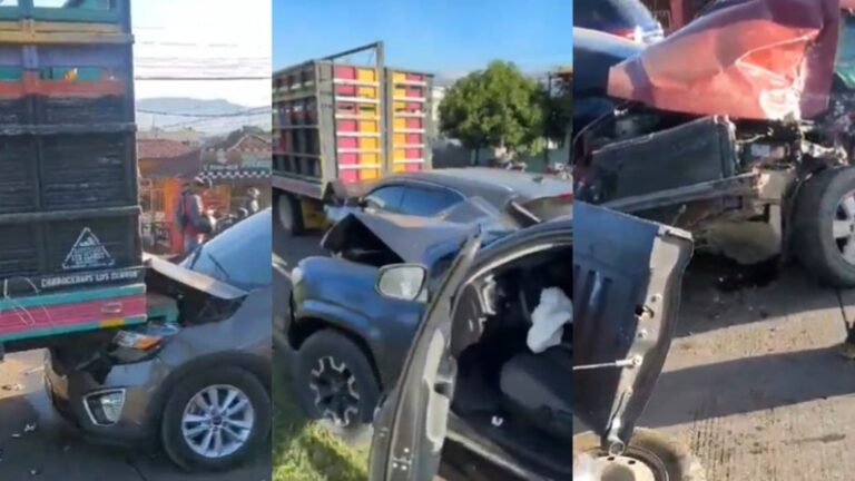 Accidente entre cinco vehículos deja varios heridos en Siguatepeque