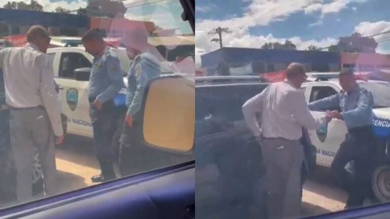 Video expone a policías recibiendo «mordida» en Yoro