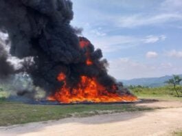 Incineran casi 4 toneladas cocaína