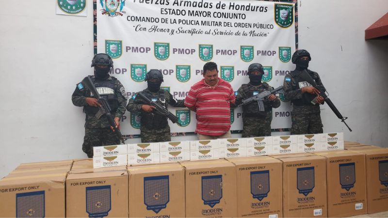 Detenido cigarrillo Omoa 